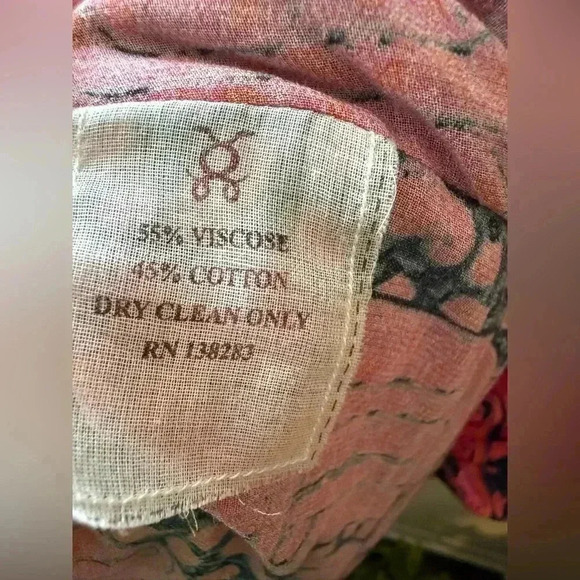 Figue Amrita tassel caftan pink blue size XS / S relaxed - Picture 7 of 7